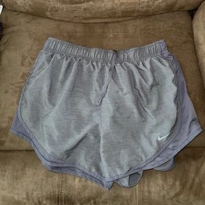 Medium Gray Nike tempo shorts running
